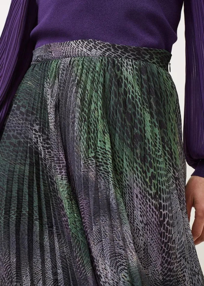 Phase Eight Skirts Camina Snake Print Pleated Maxi Skirt Blackmulti 8211 Women Phase Eight Skirts Camina Snake Print Pleated Maxi Skirt Blackmulti 8211 Women