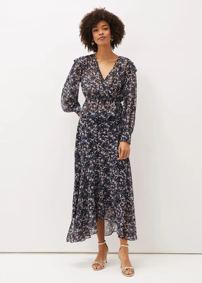 Phase Eight Skirts Lola Floral CoOrd Maxi Skirt Navypink 8211 Women