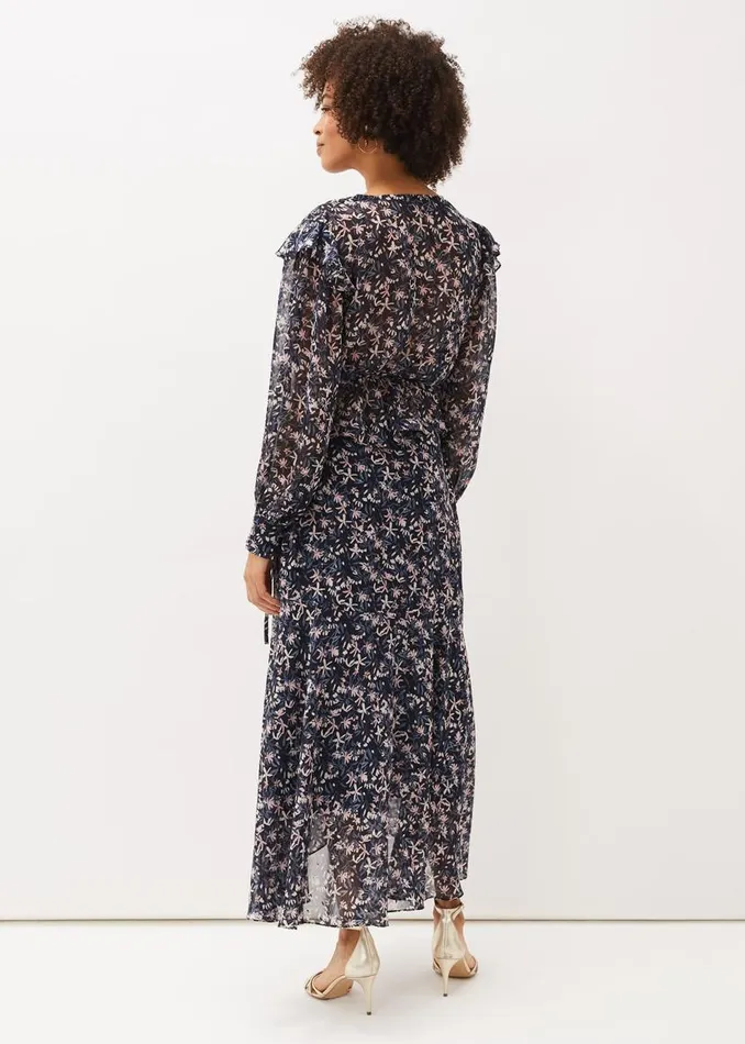Phase Eight Skirts Lola Floral CoOrd Maxi Skirt Navypink 8211 Women
