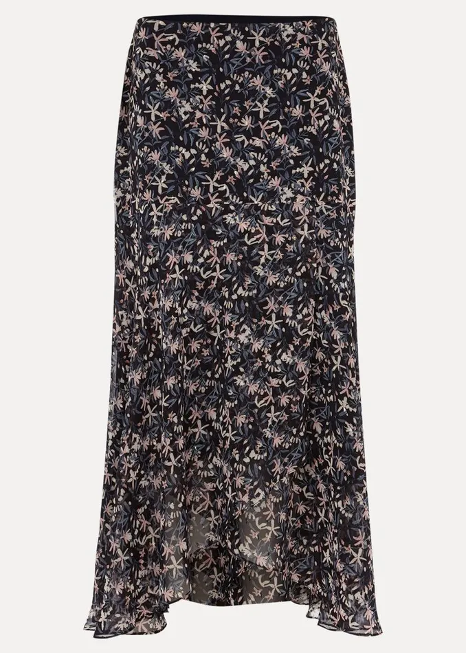 Phase Eight Skirts Lola Floral CoOrd Maxi Skirt Navypink 8211 Women
