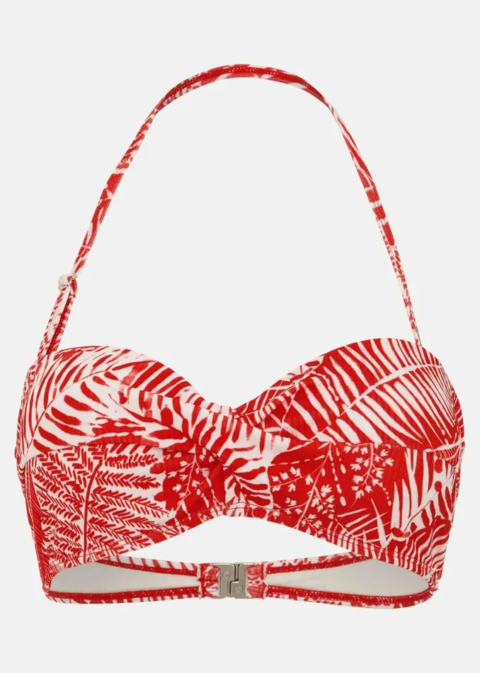 Phase Eight Swimwear Fern Bikini Top Redwhite 8211 Women