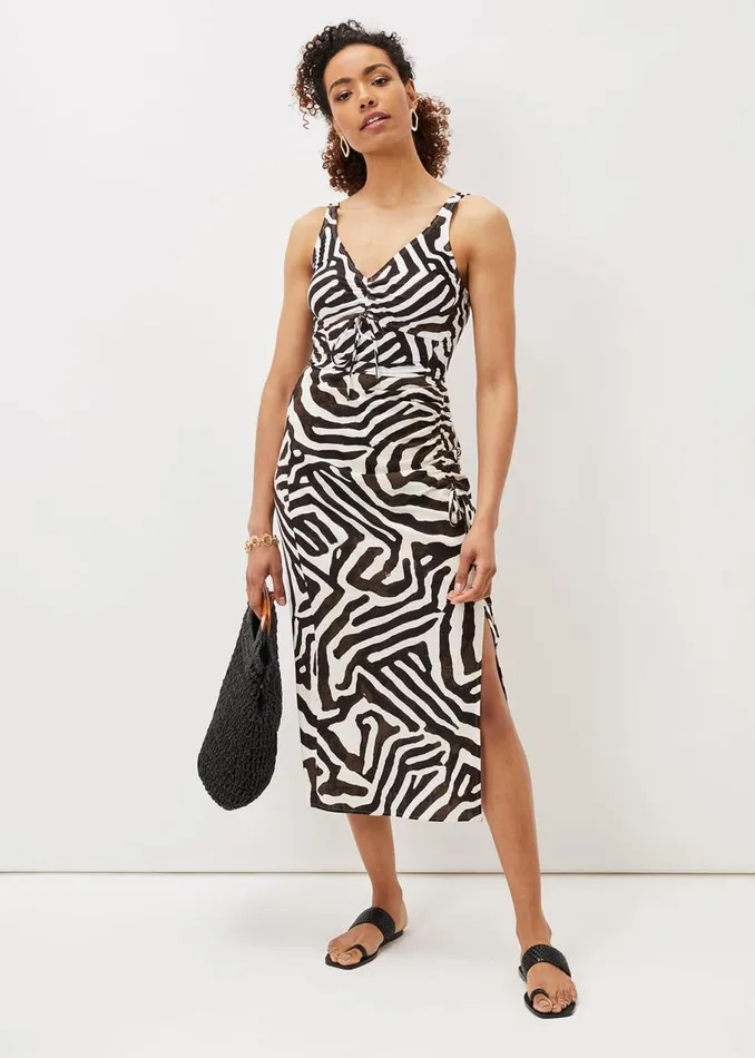 Phase Eight Swimwear Isabelle Zebra Swimsuit Blackivory 8211 Women
