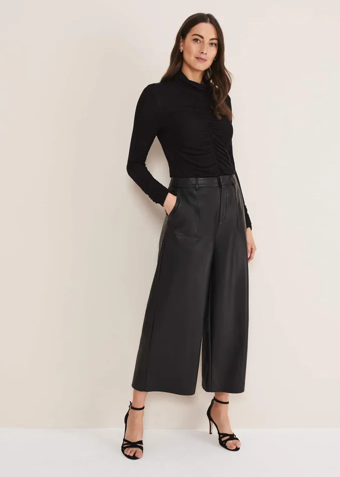 Phase Eight Tops and TShirts Anabelle Ruched Top Charcoal 8211 Women