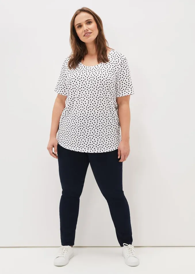 Phase Eight Tops and TShirts Elspeth Spot TShirt Whiteblack 8211 Women