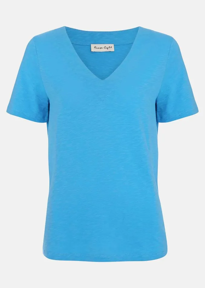 Phase Eight Tops and TShirts Elspeth V Neck Top Blue 8211 Women