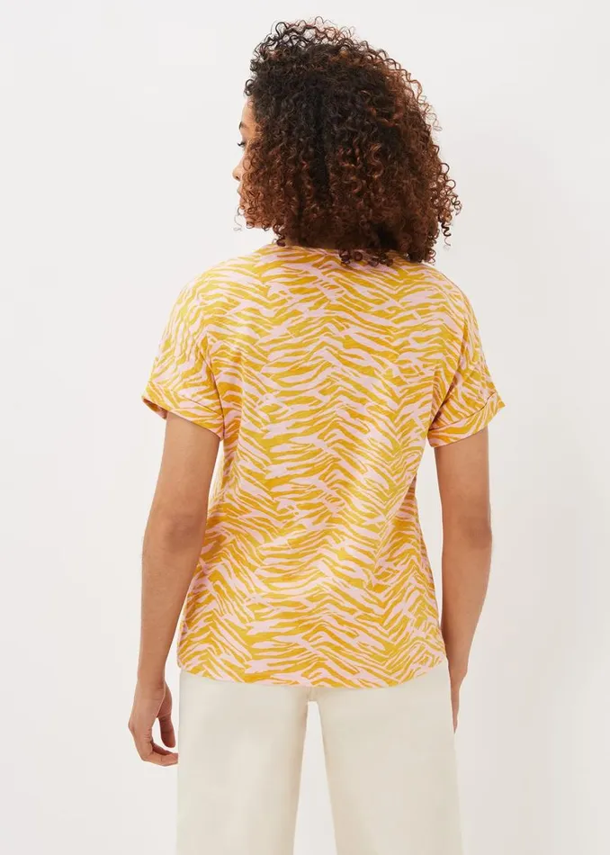 Phase Eight Tops and TShirts Lucille Cotton Zebra Print Top Ochrepink 8211 Women Phase Eight Tops and TShirts Lucille Cotton Zebra Print Top Ochrepink 8211 Women