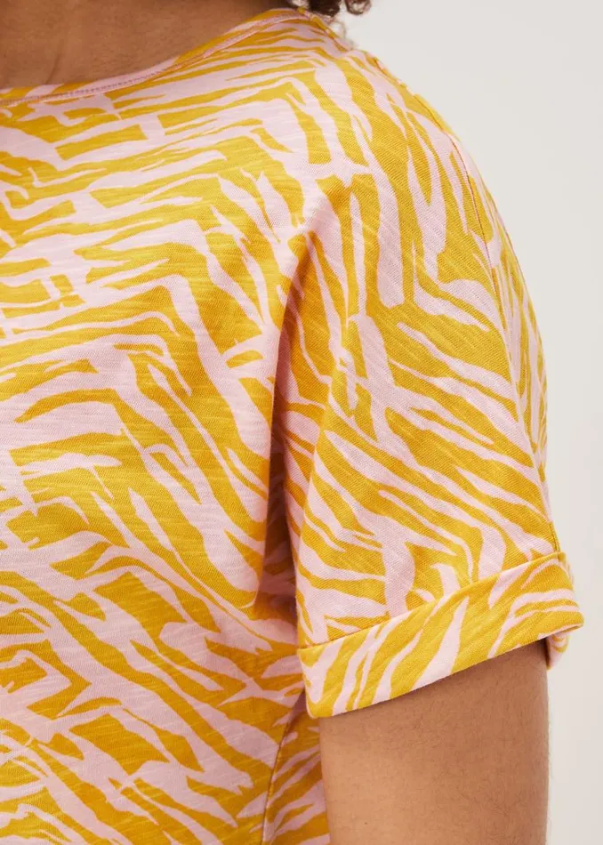 Phase Eight Tops and TShirts Lucille Cotton Zebra Print Top Ochrepink 8211 Women Phase Eight Tops and TShirts Lucille Cotton Zebra Print Top Ochrepink 8211 Women