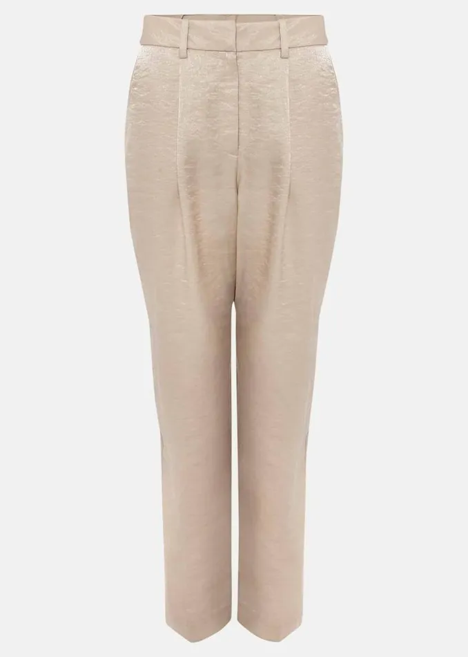 Phase Eight Trousers Kehlani Shimmer Peg Trouser CoOrd Champagne 8211 Women