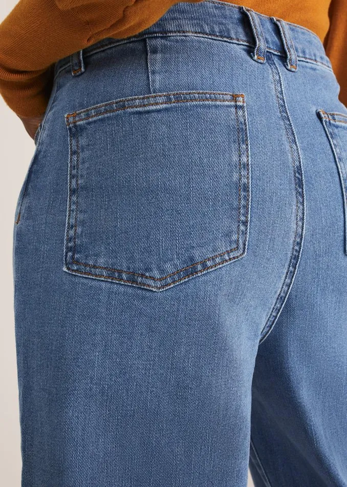 Phase Eight Trousers Magsie Wide Leg Jeans Mid Wash Blue 8211 Women