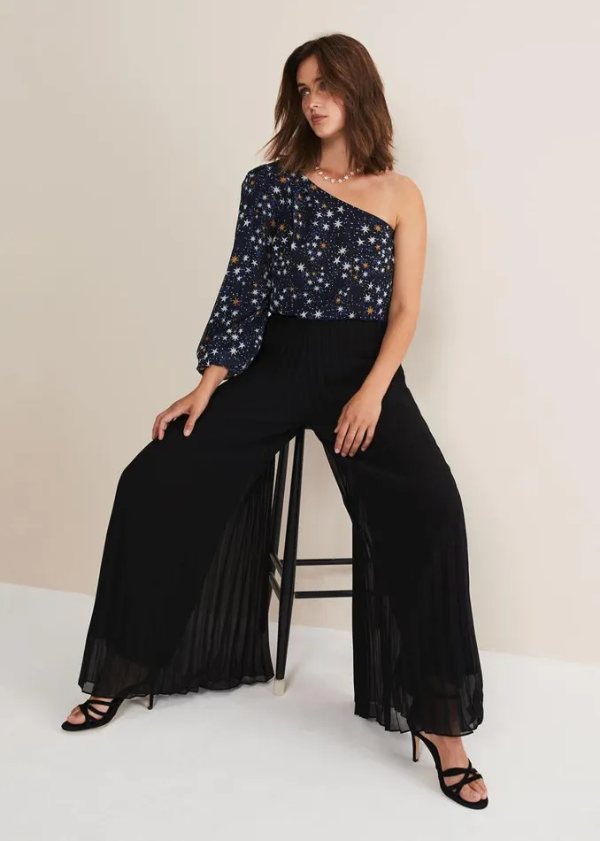Phase Eight Trousers Sylvie Pleat Wide Leg Trousers Black 8211 Women