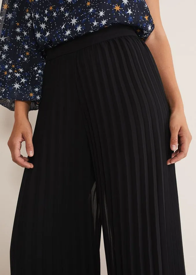 Phase Eight Trousers Sylvie Pleat Wide Leg Trousers Black 8211 Women