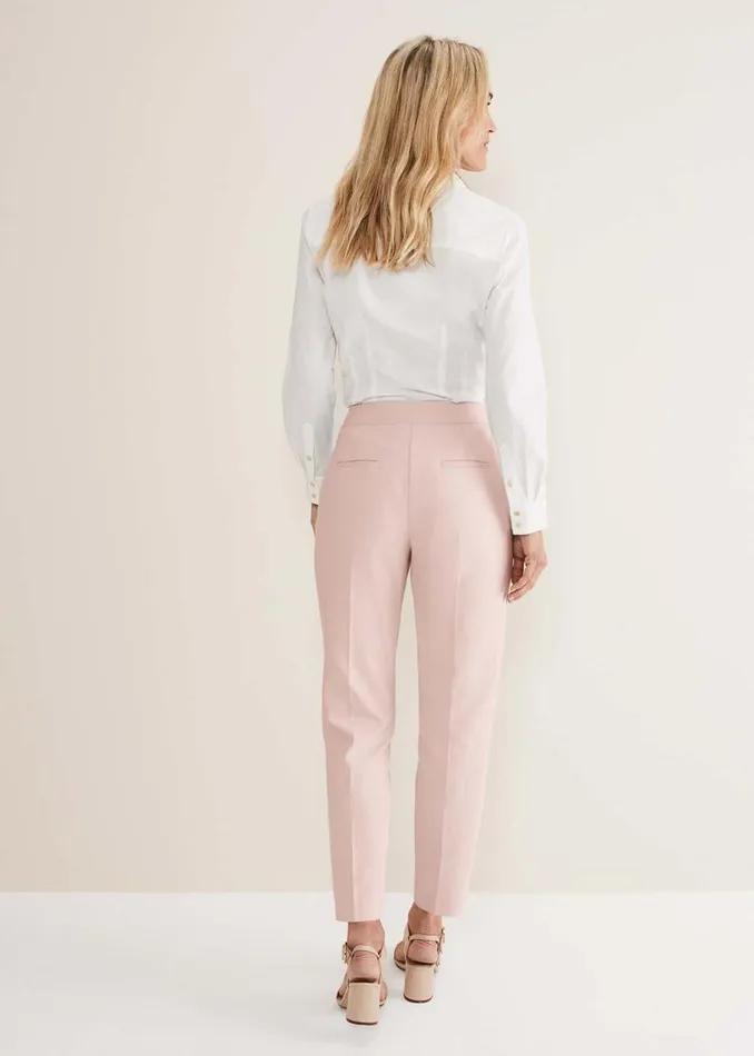 Phase Eight Trousers Ulrica Straight Leg Trousers Pale Pink 8211 Women