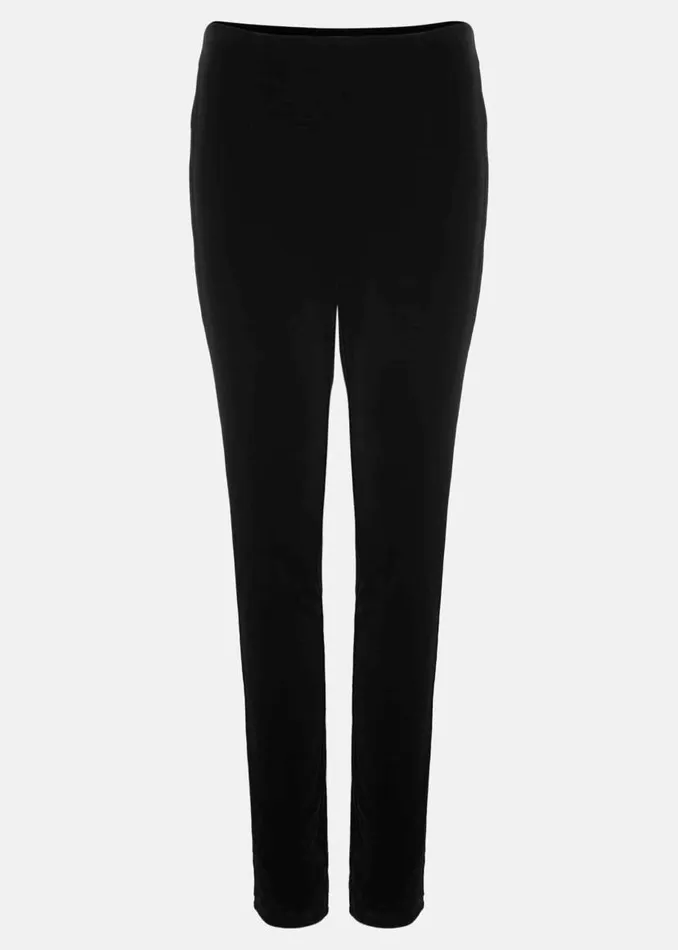 Phase Eight Trousers Valerie Velvet Leggings Black 8211 Women