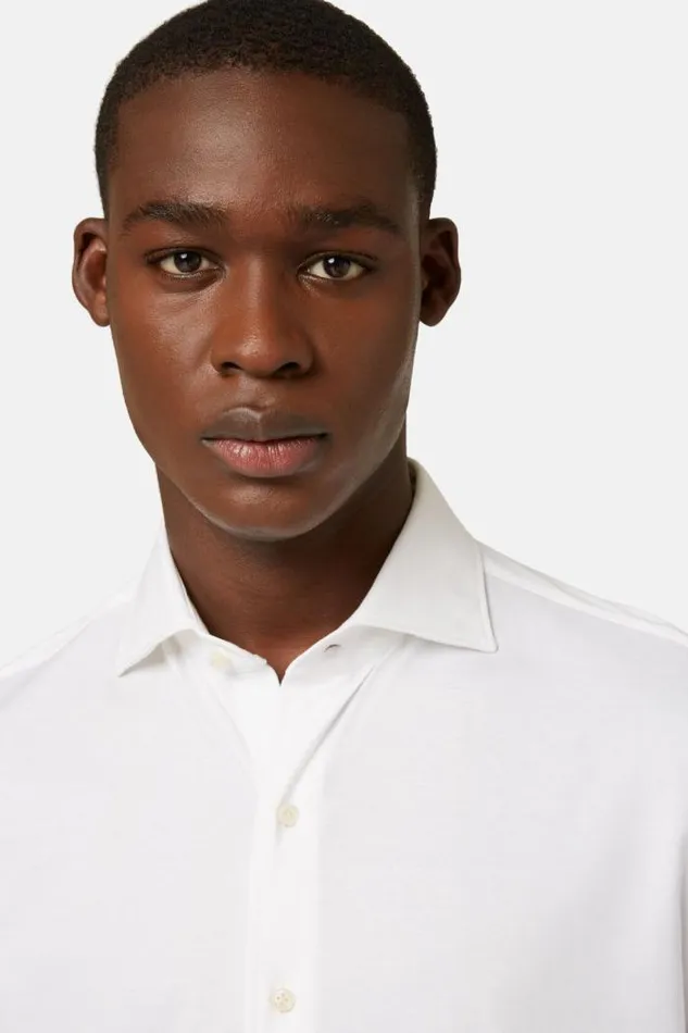 Polo Shirts Men Boggi Milano Cotton Jersey Regular Fit Polo Shirt White Polo Shirts Men Boggi Milano Cotton Jersey Regular Fit Polo Shirt White