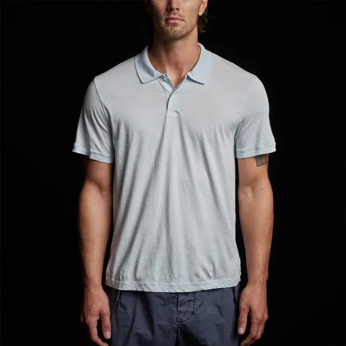 PolosNovelty Tops Men James Perse Luxe Lotus Jersey Polo Memory