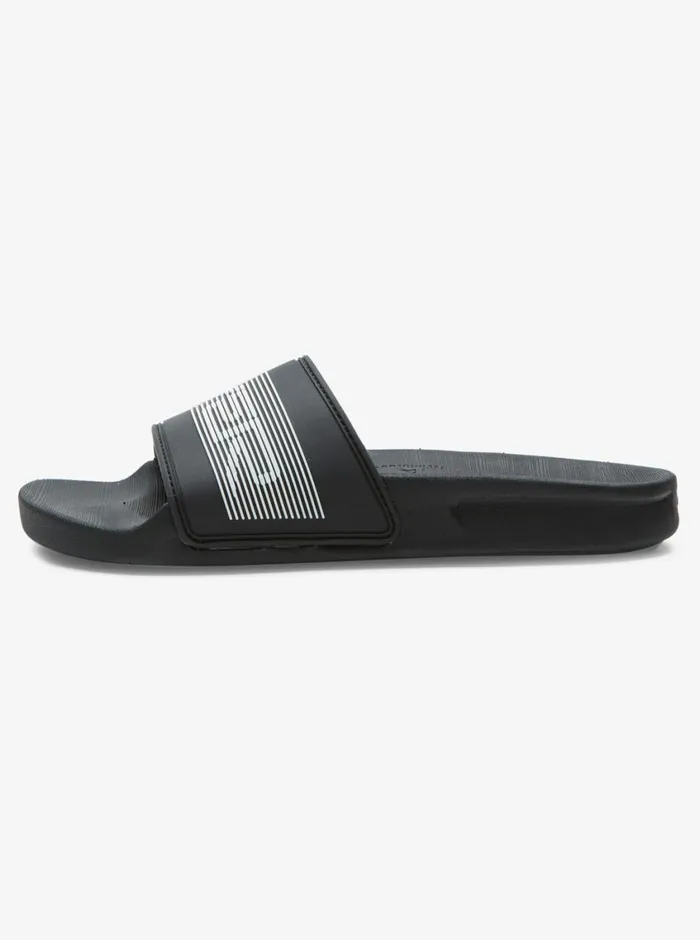 Quiksilver 816 Rivi Wordmark Slide Sandals Black 2 Boys Sandals Quiksilver 816 Rivi Wordmark Slide Sandals Black 2 Boys Sandals