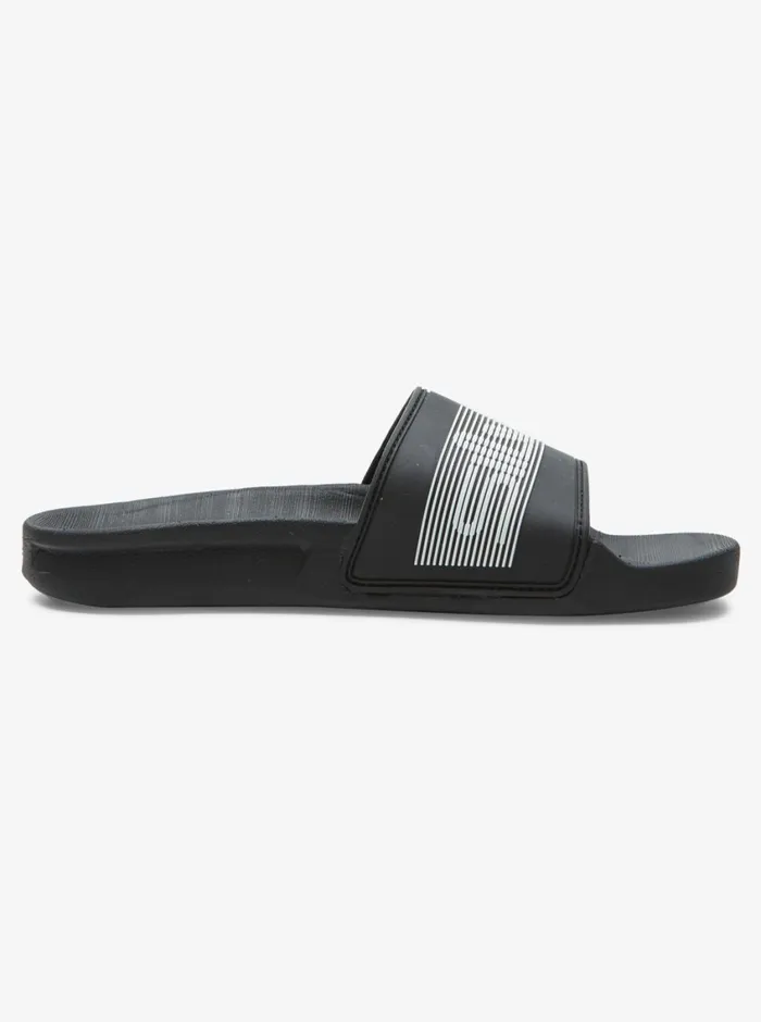 Quiksilver 816 Rivi Wordmark Slide Sandals Black 2 Boys Sandals Quiksilver 816 Rivi Wordmark Slide Sandals Black 2 Boys Sandals