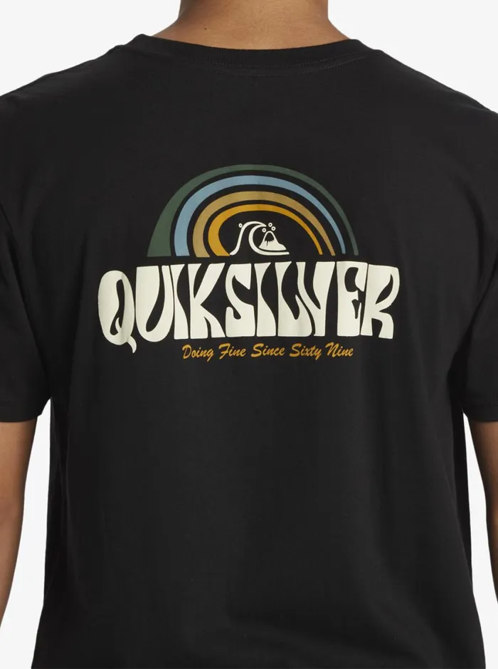 Quiksilver Above The Clouds TShirt Black Mens Tees Quiksilver Above The Clouds TShirt Black Mens Tees