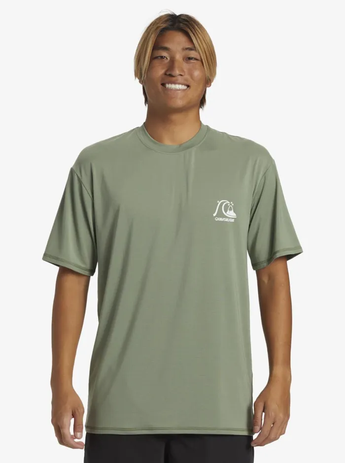 Quiksilver DNA Surf Tee Sea Spray Mens Rashguards Quiksilver DNA Surf Tee Sea Spray Mens Rashguards