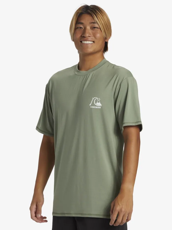 Quiksilver DNA Surf Tee Sea Spray Mens Rashguards Quiksilver DNA Surf Tee Sea Spray Mens Rashguards