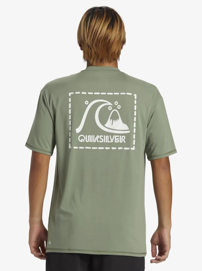 Quiksilver DNA Surf Tee Sea Spray Mens Rashguards Quiksilver DNA Surf Tee Sea Spray Mens Rashguards