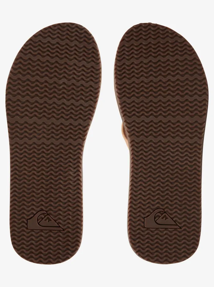 Quiksilver Erreka Leather Sandals Tansolid Mens Sandals