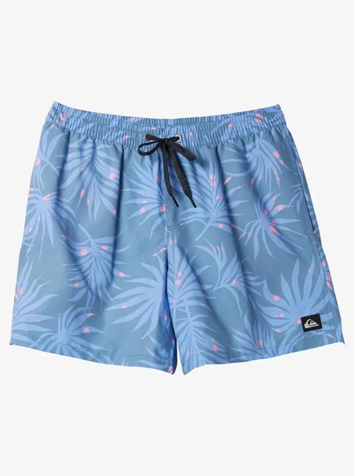 Quiksilver Everyday Mix Volley 17034 Elastic Waist Shorts Blue Shadow Mens Elastic Waist Quiksilver Everyday Mix Volley 17034 Elastic Waist Shorts Blue Shadow Mens Elastic Waist