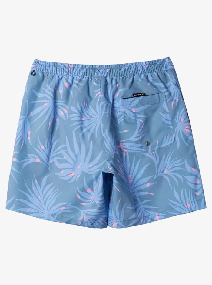Quiksilver Everyday Mix Volley 17034 Elastic Waist Shorts Blue Shadow Mens Elastic Waist Quiksilver Everyday Mix Volley 17034 Elastic Waist Shorts Blue Shadow Mens Elastic Waist