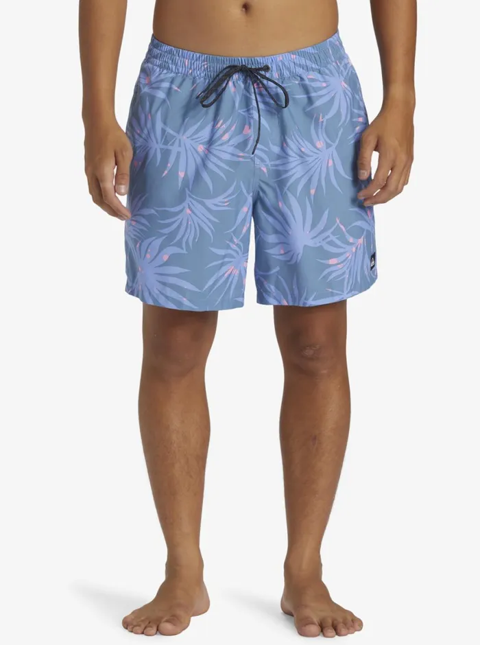 Quiksilver Everyday Mix Volley 17034 Elastic Waist Shorts Blue Shadow Mens Elastic Waist Quiksilver Everyday Mix Volley 17034 Elastic Waist Shorts Blue Shadow Mens Elastic Waist