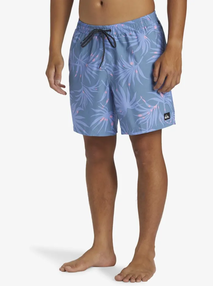 Quiksilver Everyday Mix Volley 17034 Elastic Waist Shorts Blue Shadow Mens Elastic Waist Quiksilver Everyday Mix Volley 17034 Elastic Waist Shorts Blue Shadow Mens Elastic Waist