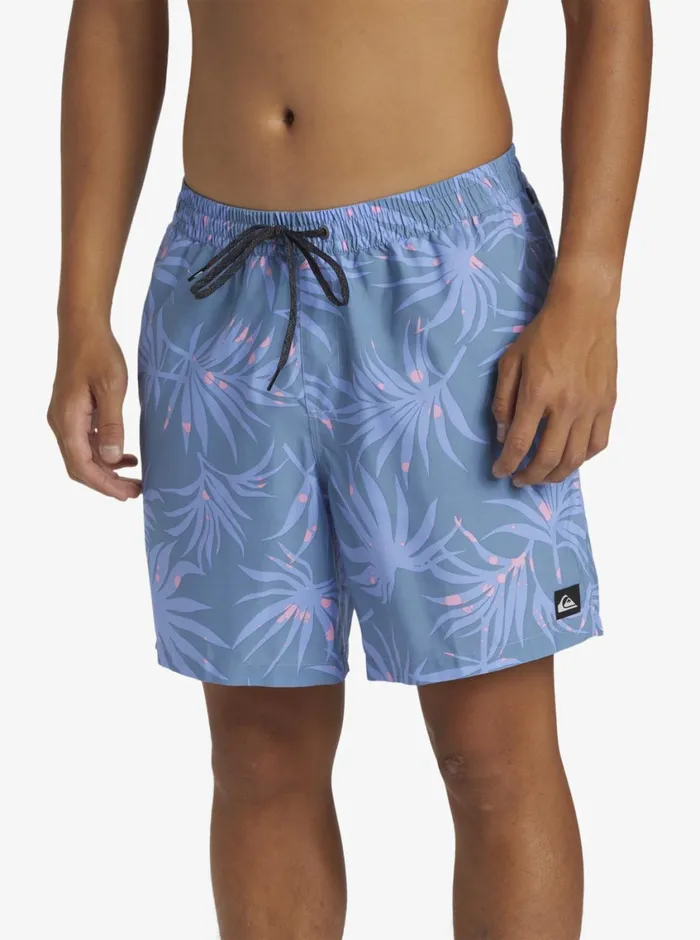 Quiksilver Everyday Mix Volley 17034 Elastic Waist Shorts Blue Shadow Mens Elastic Waist Quiksilver Everyday Mix Volley 17034 Elastic Waist Shorts Blue Shadow Mens Elastic Waist