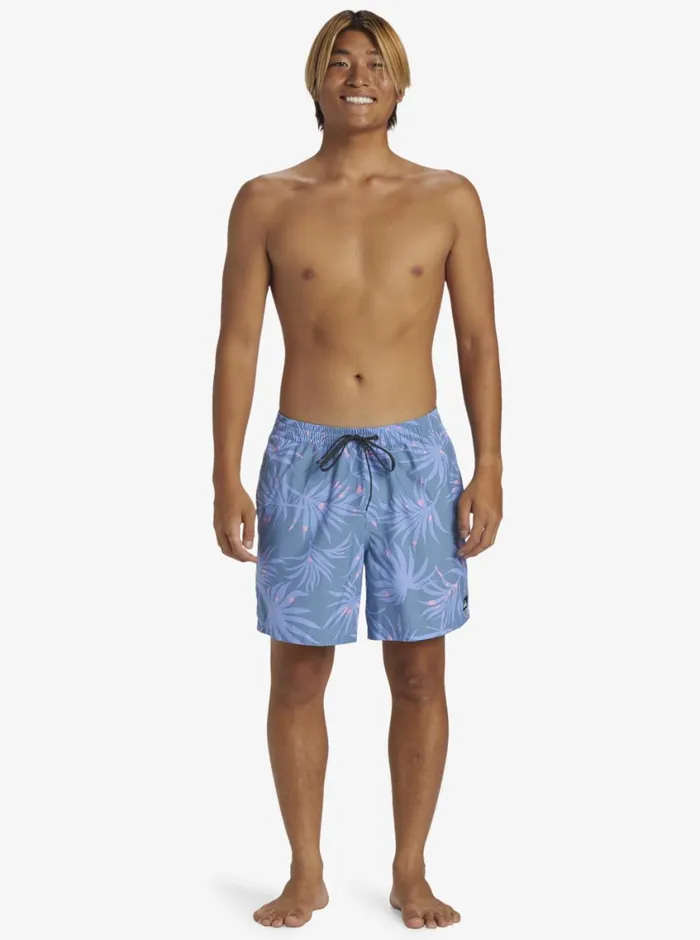 Quiksilver Everyday Mix Volley 17034 Elastic Waist Shorts Blue Shadow Mens Elastic Waist Quiksilver Everyday Mix Volley 17034 Elastic Waist Shorts Blue Shadow Mens Elastic Waist