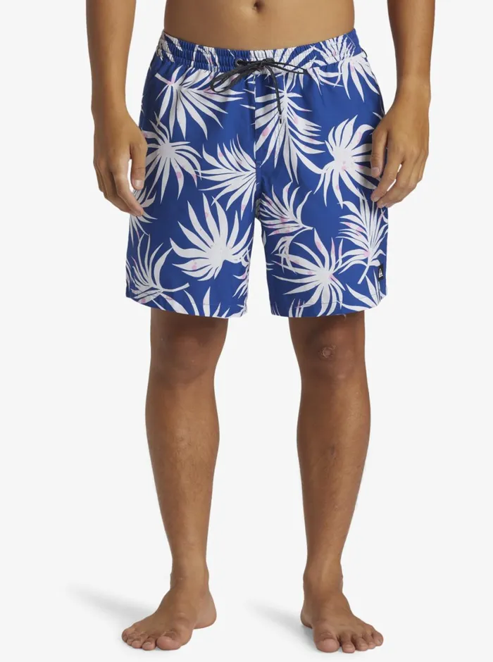 Quiksilver Everyday Mix Volley 17034 Elastic Waist Shorts Monaco Blue Mens Elastic Waist Quiksilver Everyday Mix Volley 17034 Elastic Waist Shorts Monaco Blue Mens Elastic Waist