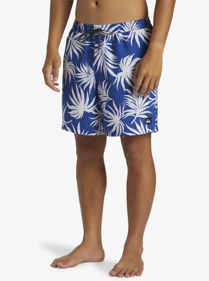 Quiksilver Everyday Mix Volley 17034 Elastic Waist Shorts Monaco Blue Mens Elastic Waist Quiksilver Everyday Mix Volley 17034 Elastic Waist Shorts Monaco Blue Mens Elastic Waist