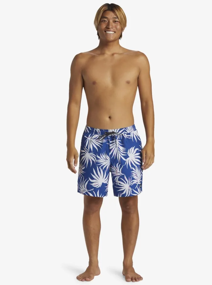 Quiksilver Everyday Mix Volley 17034 Elastic Waist Shorts Monaco Blue Mens Elastic Waist Quiksilver Everyday Mix Volley 17034 Elastic Waist Shorts Monaco Blue Mens Elastic Waist