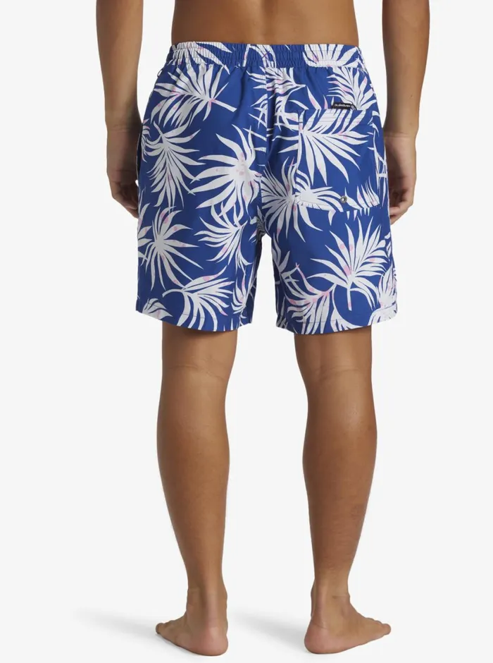 Quiksilver Everyday Mix Volley 17034 Elastic Waist Shorts Monaco Blue Mens Elastic Waist Quiksilver Everyday Mix Volley 17034 Elastic Waist Shorts Monaco Blue Mens Elastic Waist