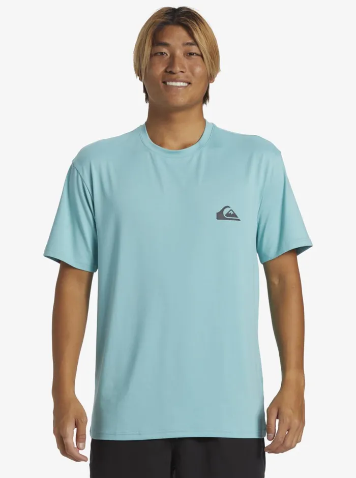 Quiksilver Everyday Surf Tee Marine Blue Mens Rashguards Quiksilver Everyday Surf Tee Marine Blue Mens Rashguards