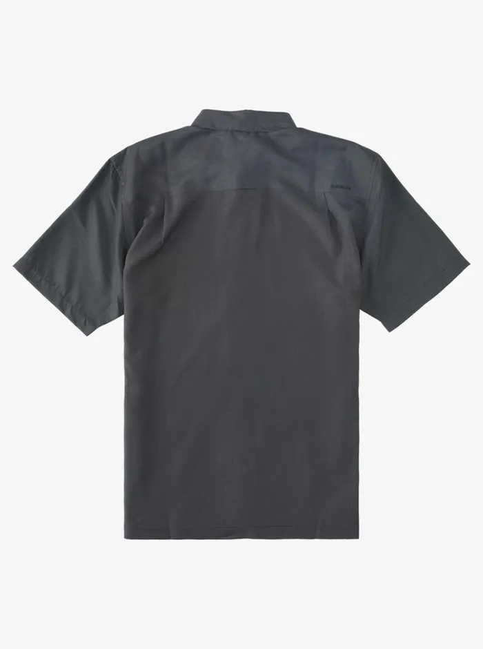 Quiksilver Kings Cliff Short Sleeve Shirt Black Kings Cliff MensWaterman Shirts and Polos Quiksilver Kings Cliff Short Sleeve Shirt Black Kings Cliff MensWaterman Shirts and Polos
