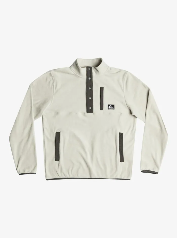 Quiksilver No Destination Snap Fleece Pullover Gray Violet Mens Sweatshirts and Hoodies Quiksilver No Destination Snap Fleece Pullover Gray Violet Mens Sweatshirts and Hoodies