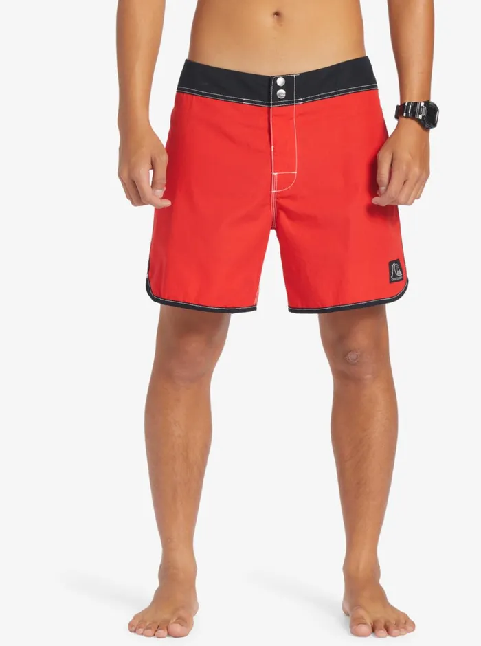 Quiksilver Original Scallop Snap 16034 Boardshorts High Risk Red Mens Boardshorts Quiksilver Original Scallop Snap 16034 Boardshorts High Risk Red Mens Boardshorts