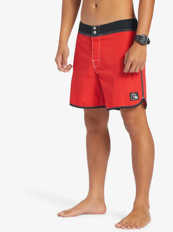 Quiksilver Original Scallop Snap 16034 Boardshorts High Risk Red Mens Boardshorts Quiksilver Original Scallop Snap 16034 Boardshorts High Risk Red Mens Boardshorts