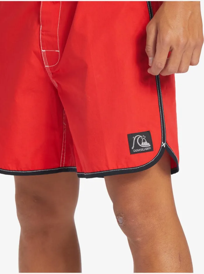Quiksilver Original Scallop Snap 16034 Boardshorts High Risk Red Mens Boardshorts Quiksilver Original Scallop Snap 16034 Boardshorts High Risk Red Mens Boardshorts
