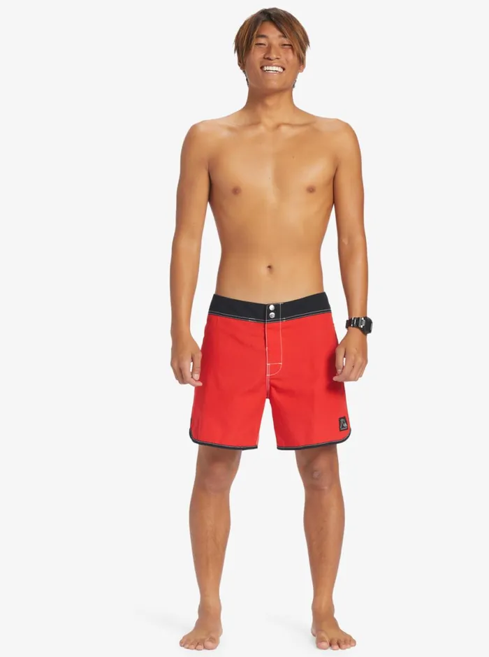 Quiksilver Original Scallop Snap 16034 Boardshorts High Risk Red Mens Boardshorts Quiksilver Original Scallop Snap 16034 Boardshorts High Risk Red Mens Boardshorts