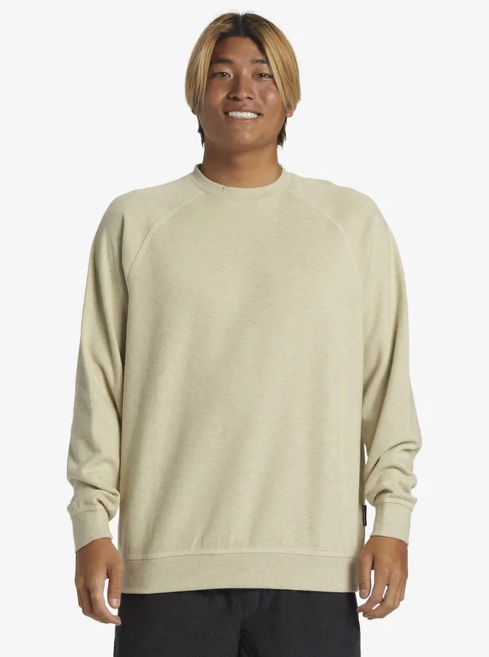 Quiksilver Raglans Long Sleeve Knit Crew Neck Sweatshirt Oyster White Heather Mens Sweatshirts and Hoodies Quiksilver Raglans Long Sleeve Knit Crew Neck Sweatshirt Oyster White Heather Mens Sweatshirts and Hoodies