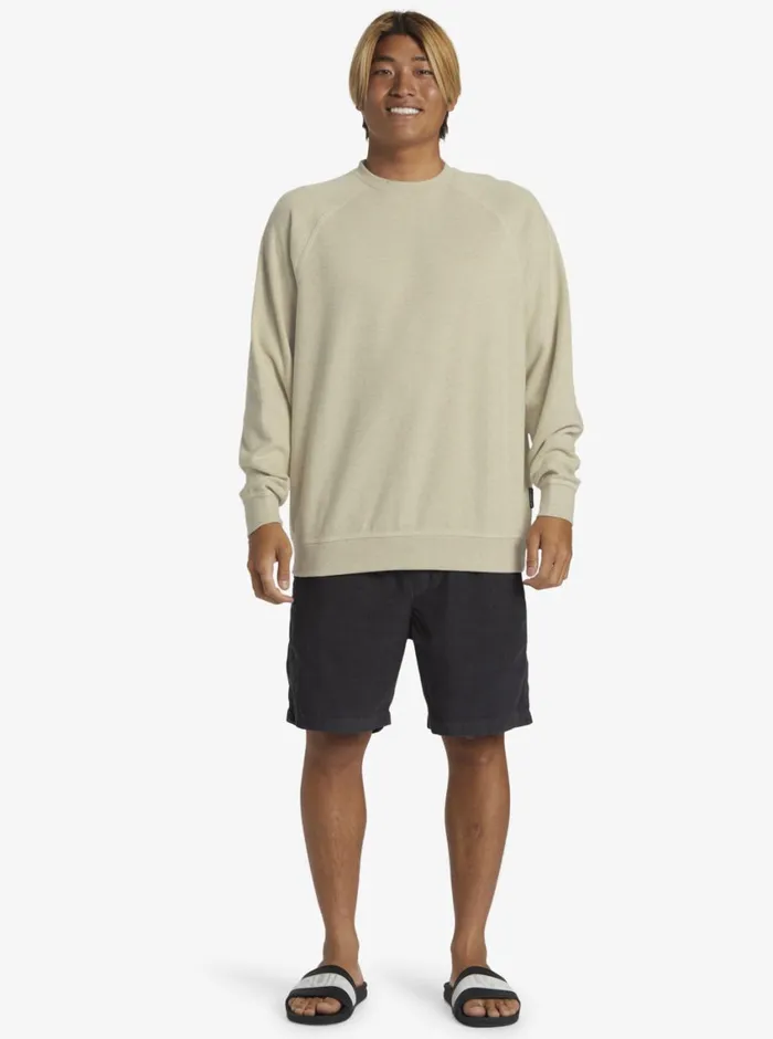 Quiksilver Raglans Long Sleeve Knit Crew Neck Sweatshirt Oyster White Heather Mens Sweatshirts and Hoodies Quiksilver Raglans Long Sleeve Knit Crew Neck Sweatshirt Oyster White Heather Mens Sweatshirts and Hoodies