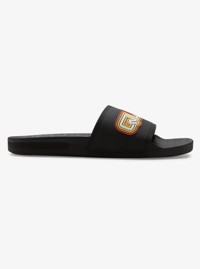 Quiksilver Rivi Wordmark Slide II Sandals Black 2 Mens Sandals Quiksilver Rivi Wordmark Slide II Sandals Black 2 Mens Sandals