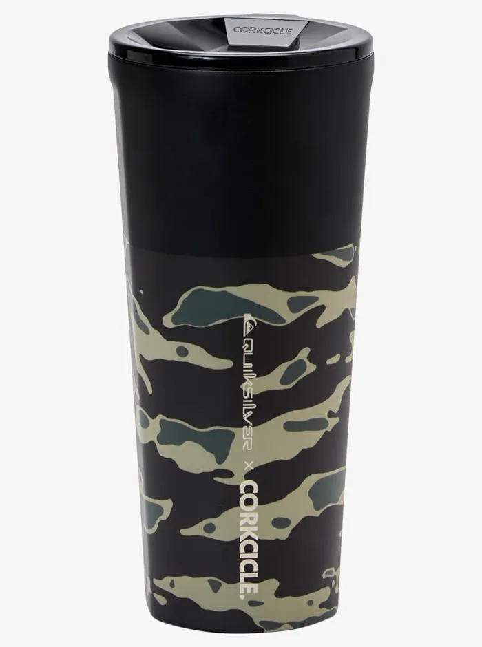 Quiksilver X Corkcicle Classic Tumbler Camo Print Crucial Battle Mens Water Bottles