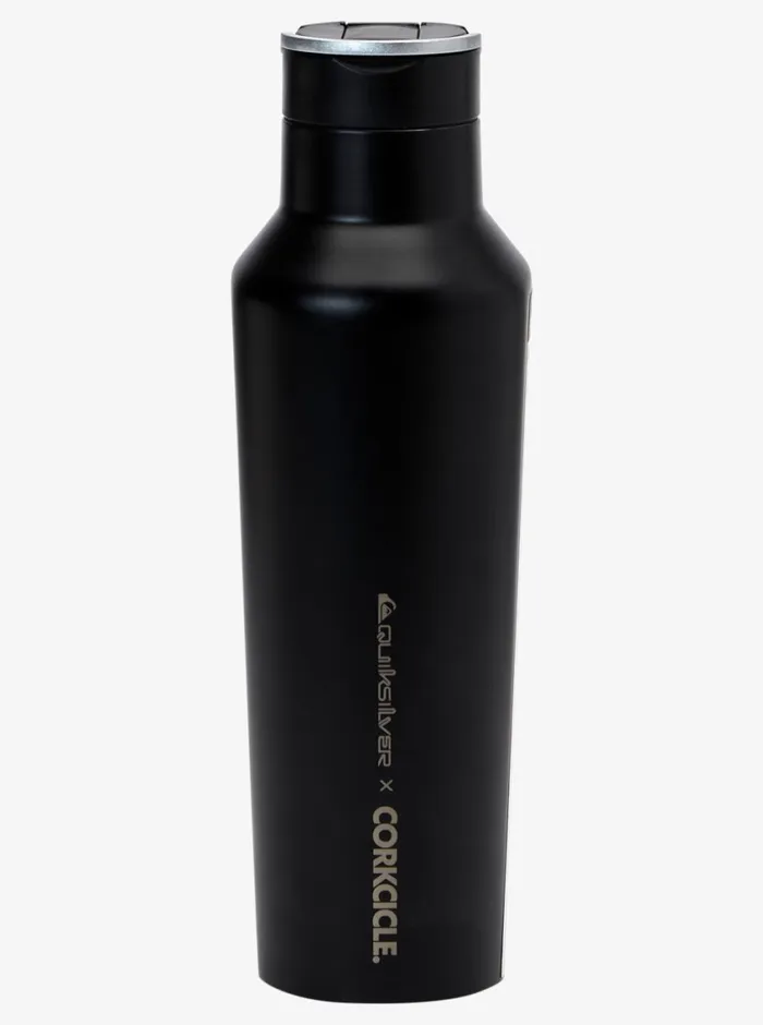 Quiksilver X Corkcicle Water Bottle Black Mens Water Bottles Quiksilver X Corkcicle Water Bottle Black Mens Water Bottles