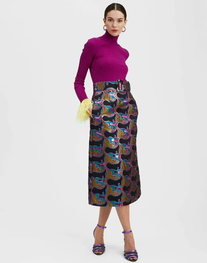 Ready To Wear Knitwear La Double J High Kick Top Purple Ready To Wear Knitwear La Double J High Kick Top Purple