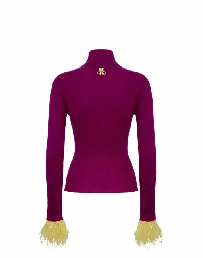 Ready To Wear Knitwear La Double J High Kick Top Purple Ready To Wear Knitwear La Double J High Kick Top Purple